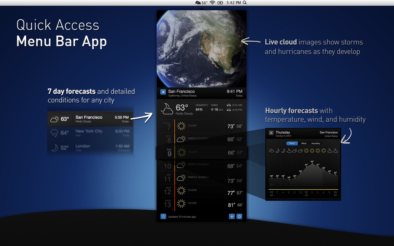 Living Earth – Weather & Clock 1.31 screenshot