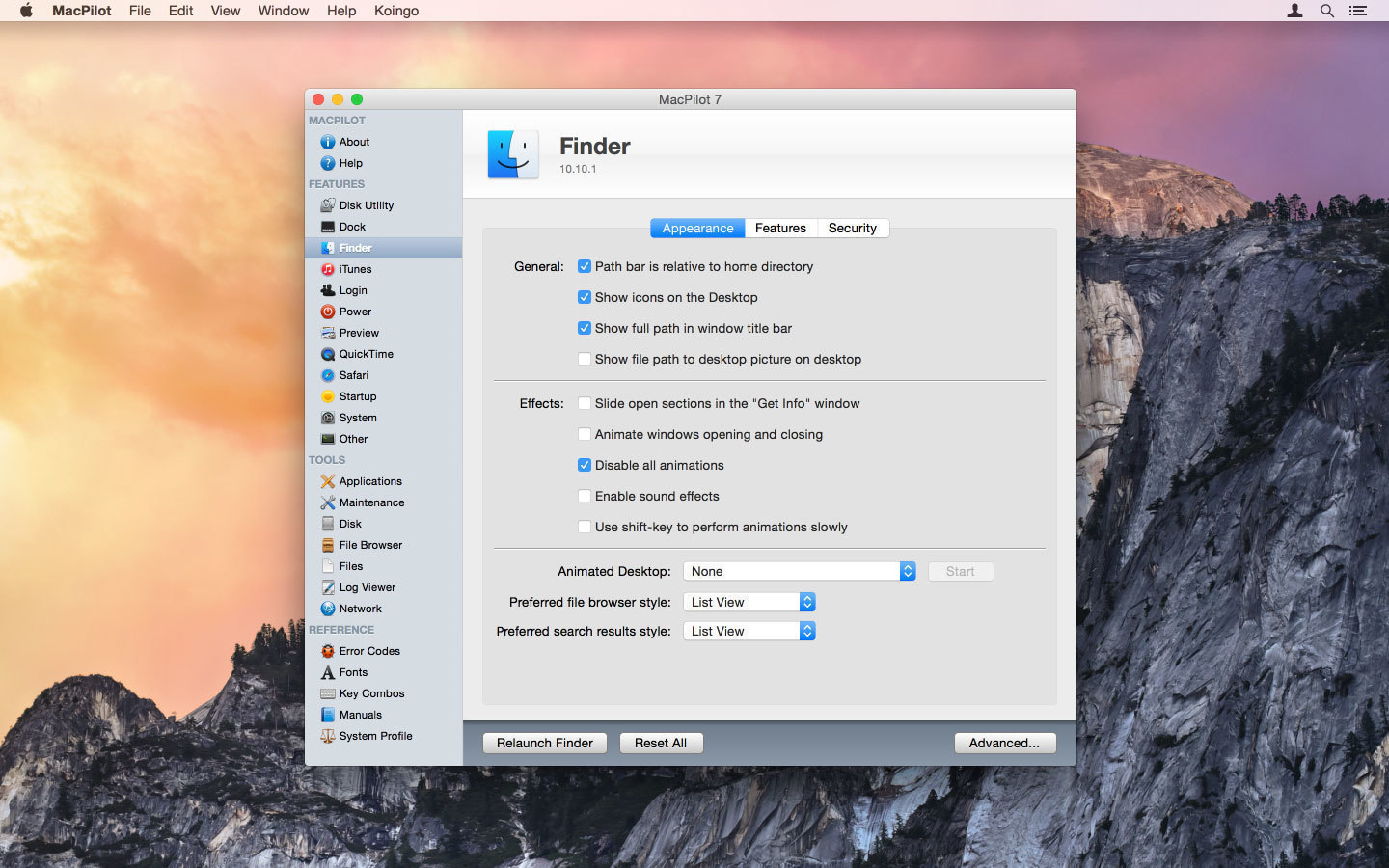 MacPilot 18.0.1 screenshot