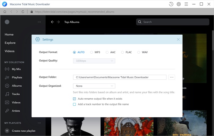 Macsome Tidal Music Downloader 1.2.3 screenshot