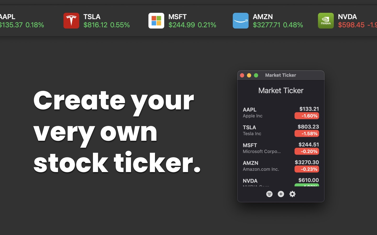 Market Ticker 2.1 screenshot