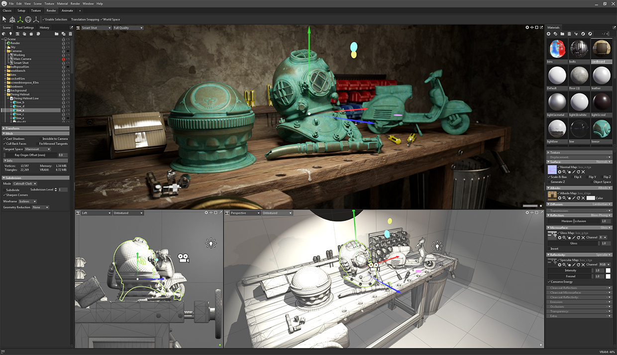 Marmoset Toolbag 4.02 screenshot