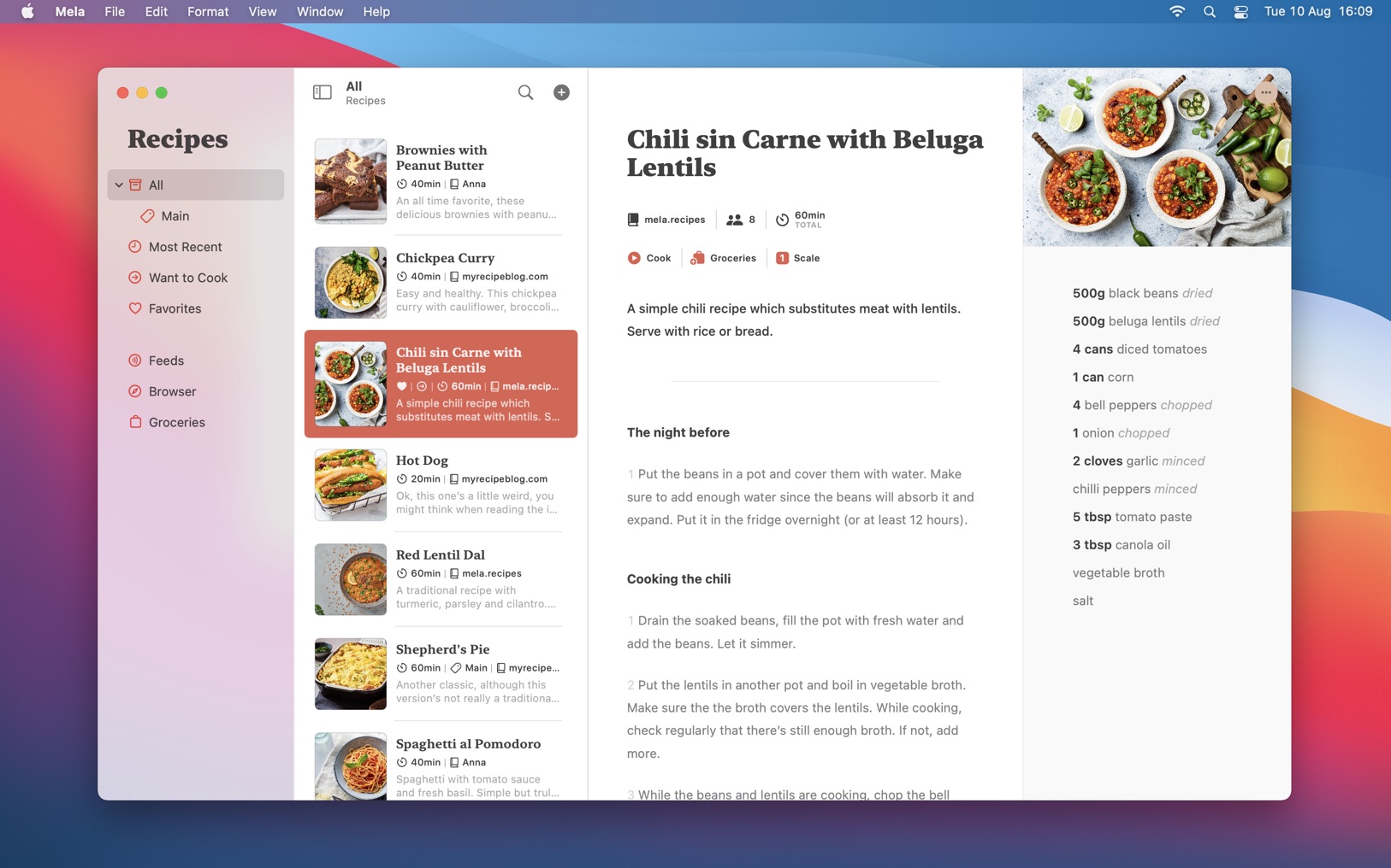 Mela – Recipe Manager 2.6.1 screenshot