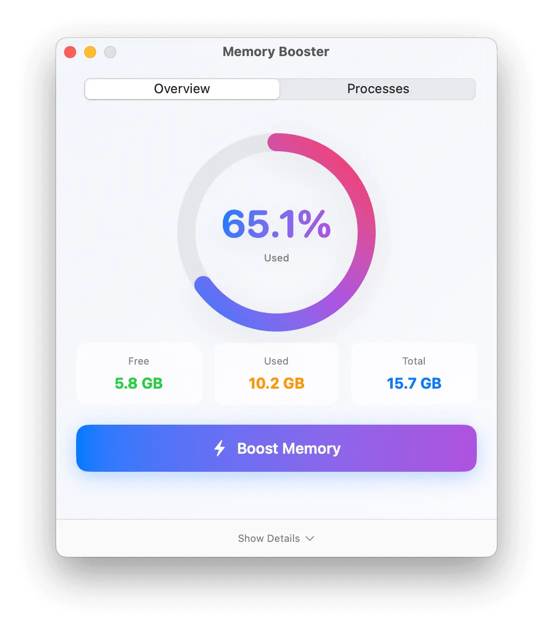 Memory Booster 2.0.1 screenshot