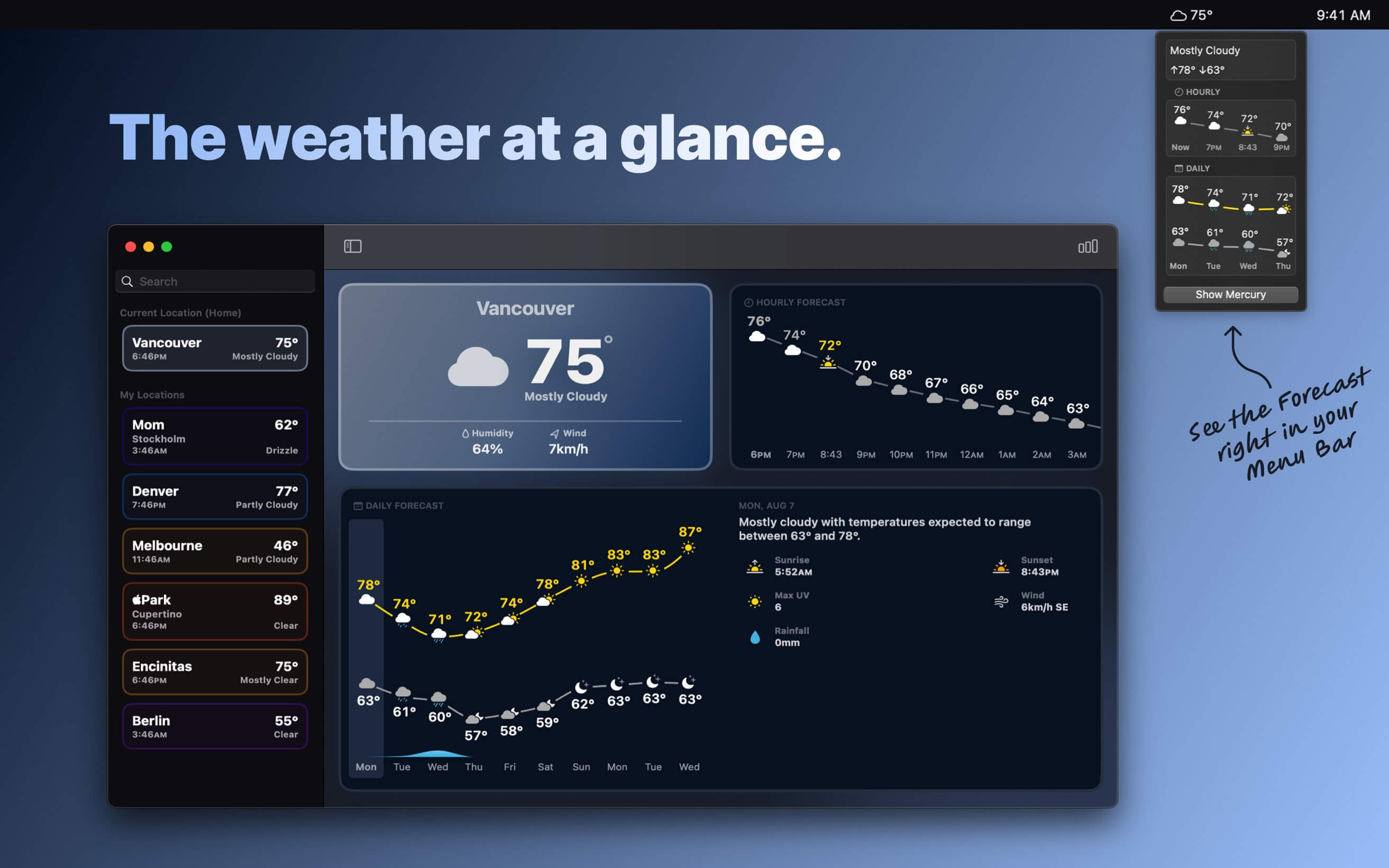 Mercury Weather  3.0.1 screenshot