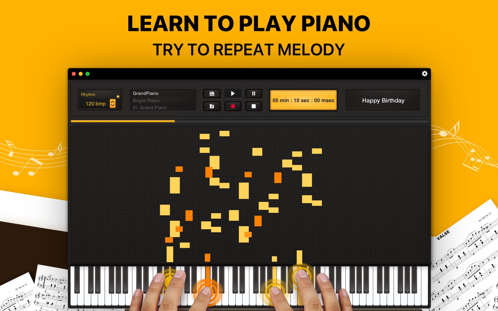 MIDI Keyboard – Piano Lessons 1.2.11 screenshot