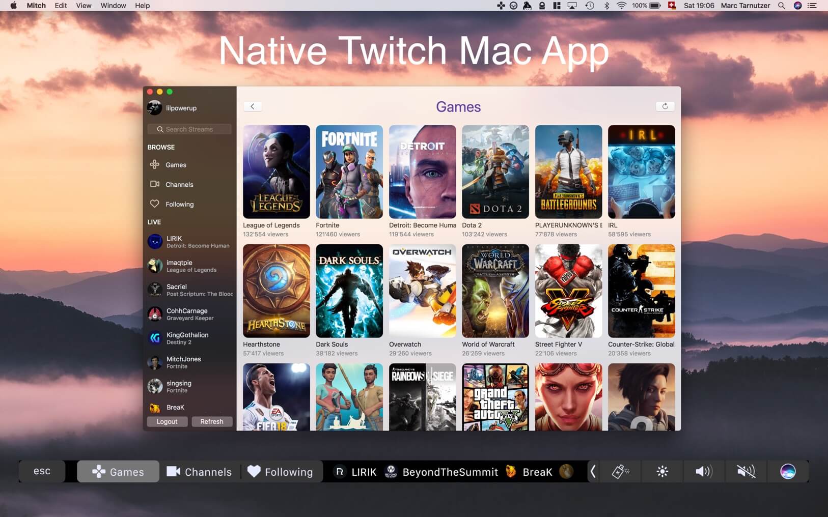 Mitch for Twitch 1.8.1 screenshot