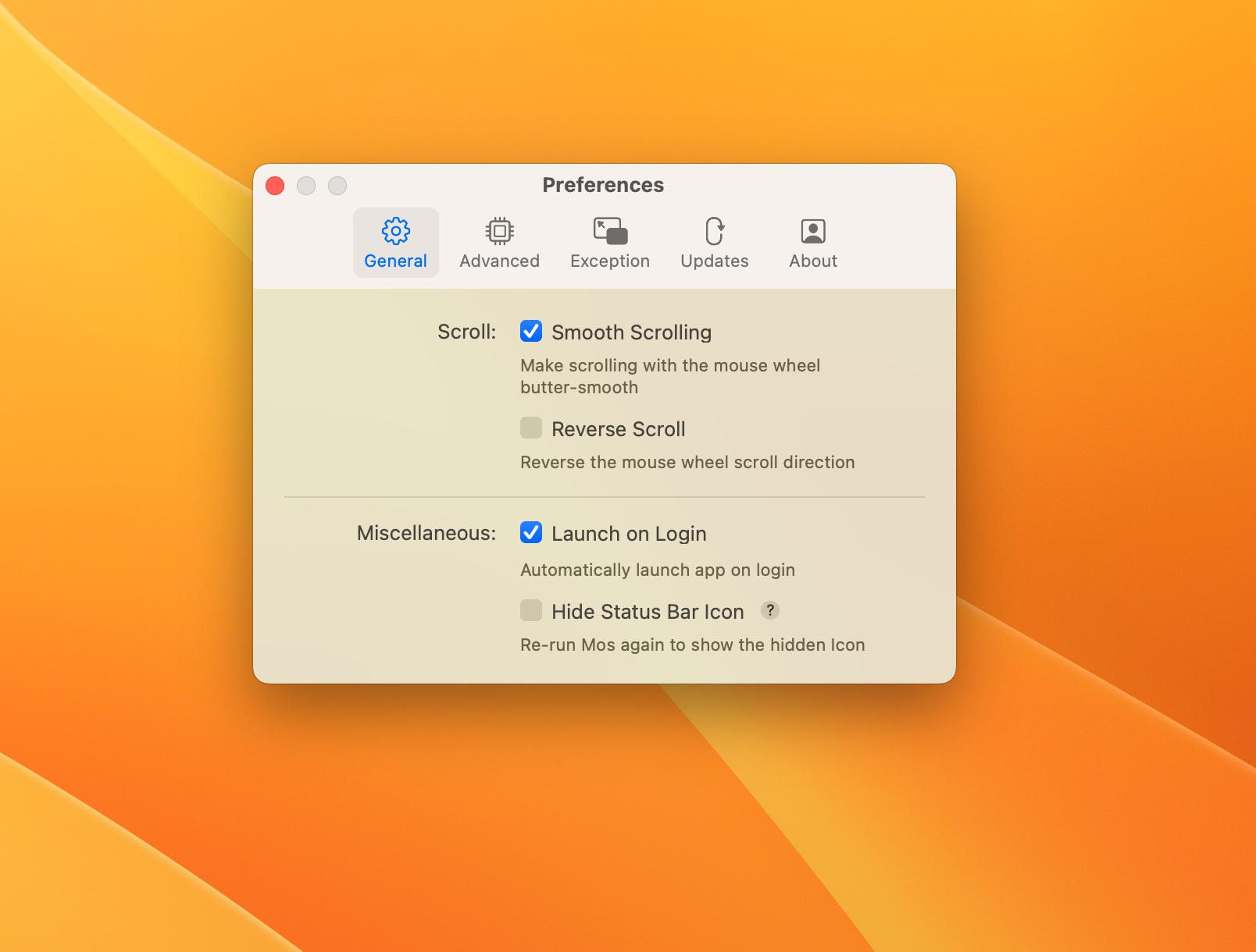 Mos 3.4.1 screenshot