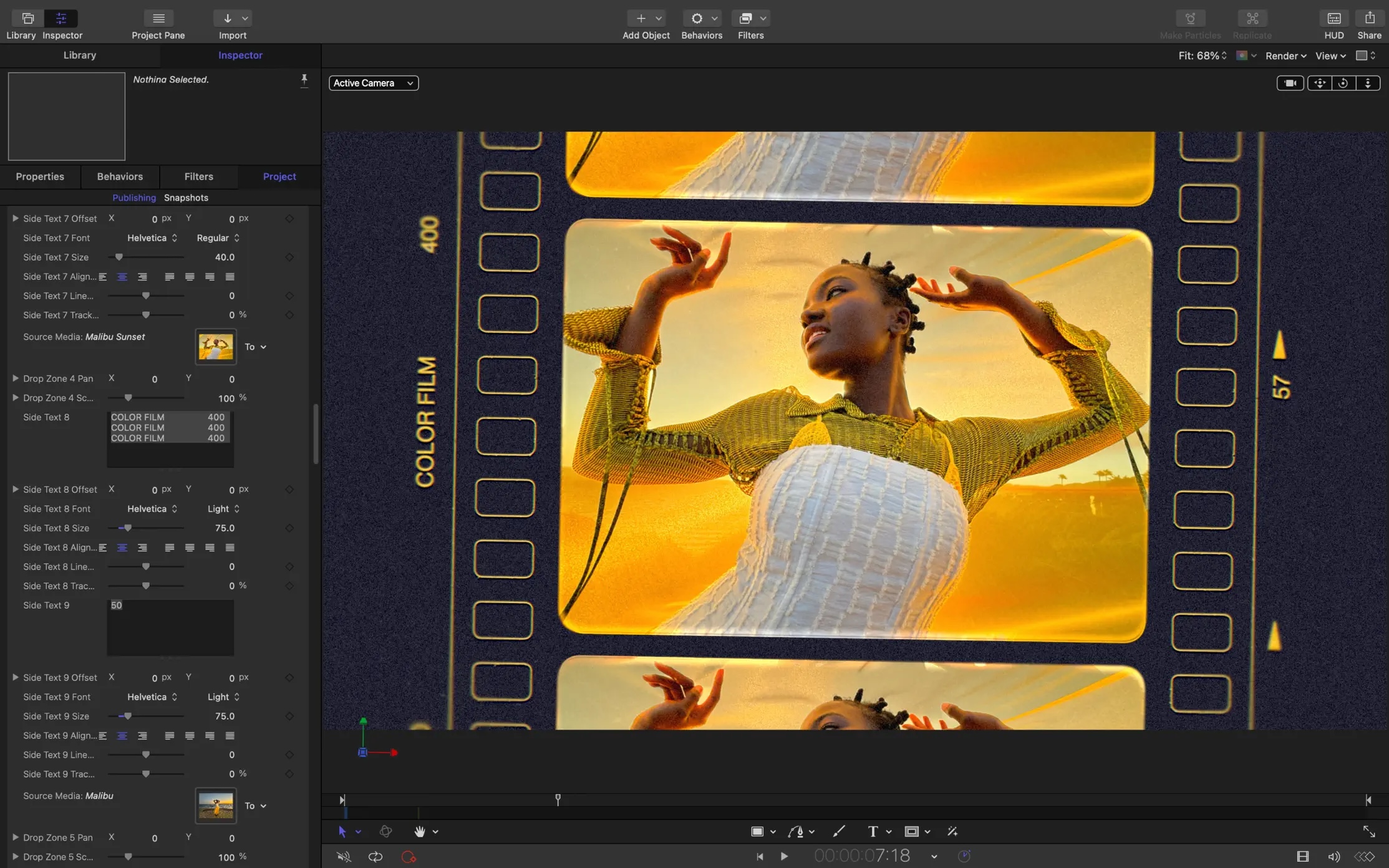 Motion 6.3 screenshot
