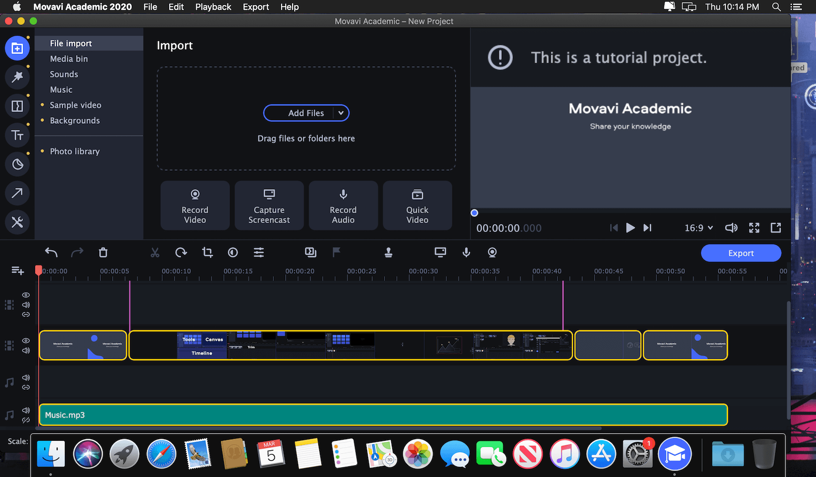 Movavi Academic 2022 v22.0.0 screenshot