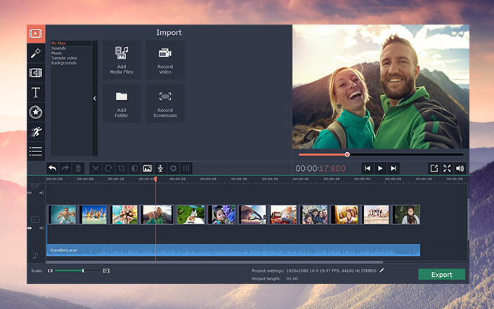 Movavi Video Editor 2022 Plus v22.4.1 screenshot