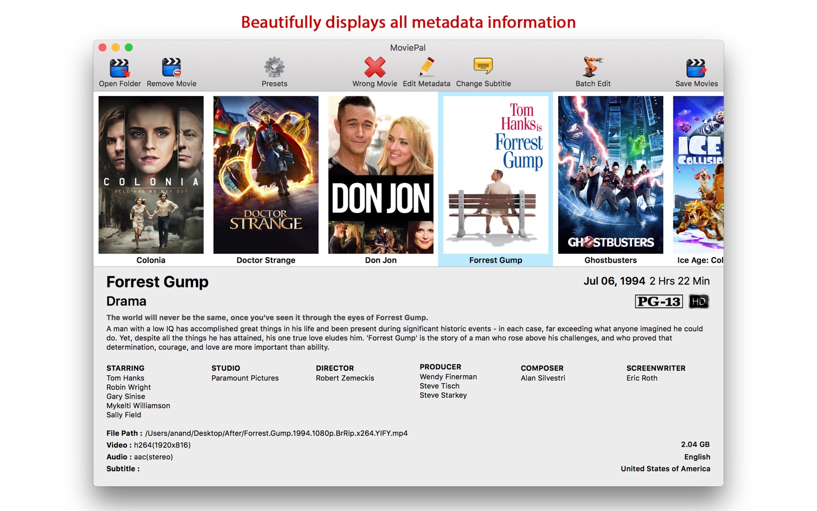 MoviePal 2.2 screenshot