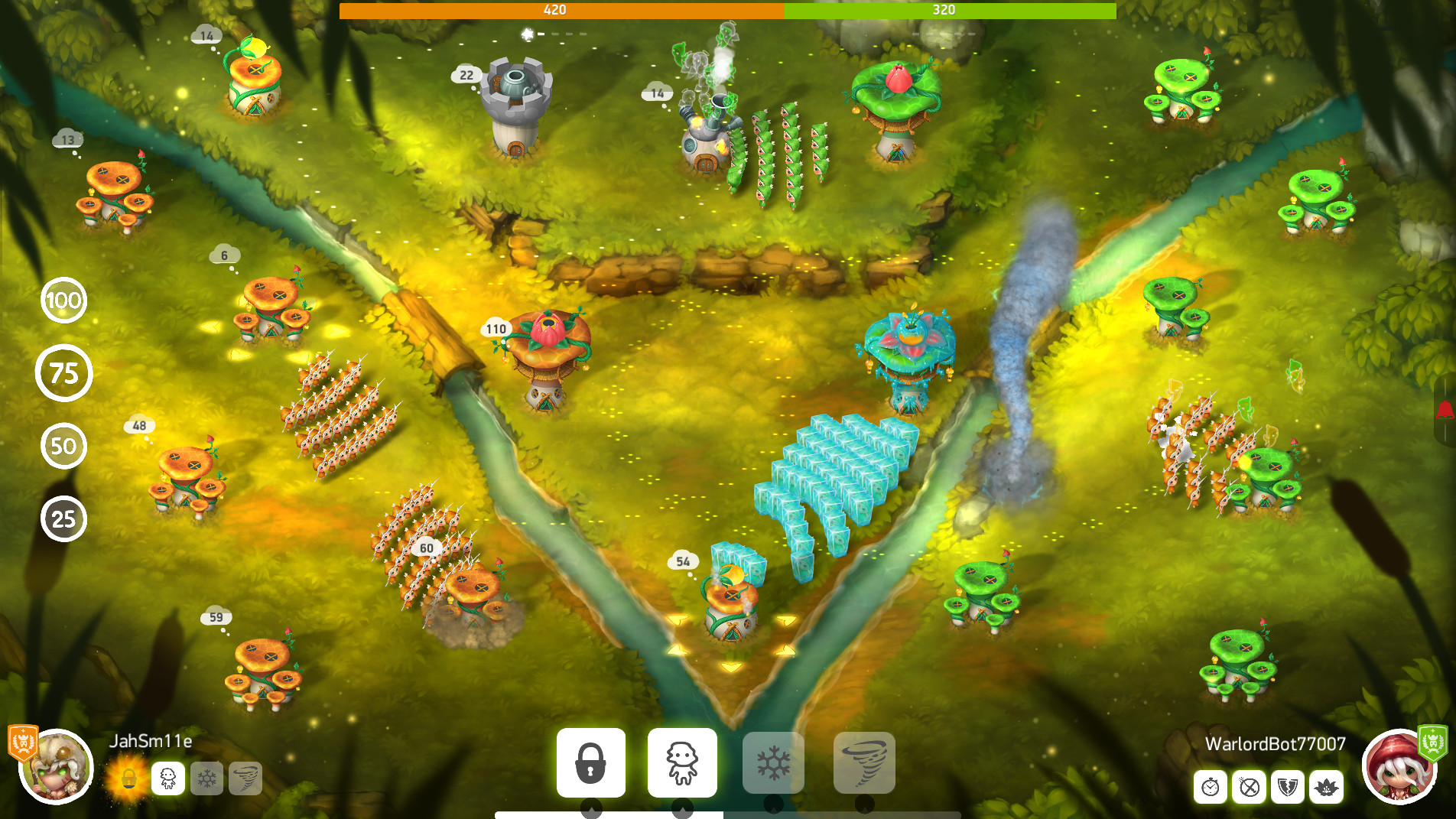 Mushroom Wars 2.71 – Heroic RTS. screenshot