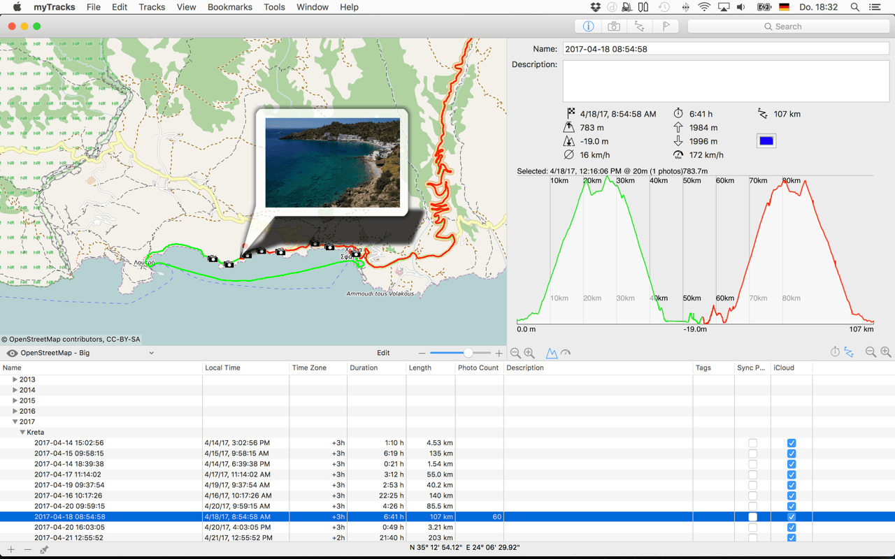 myTracks 4.4.8 screenshot
