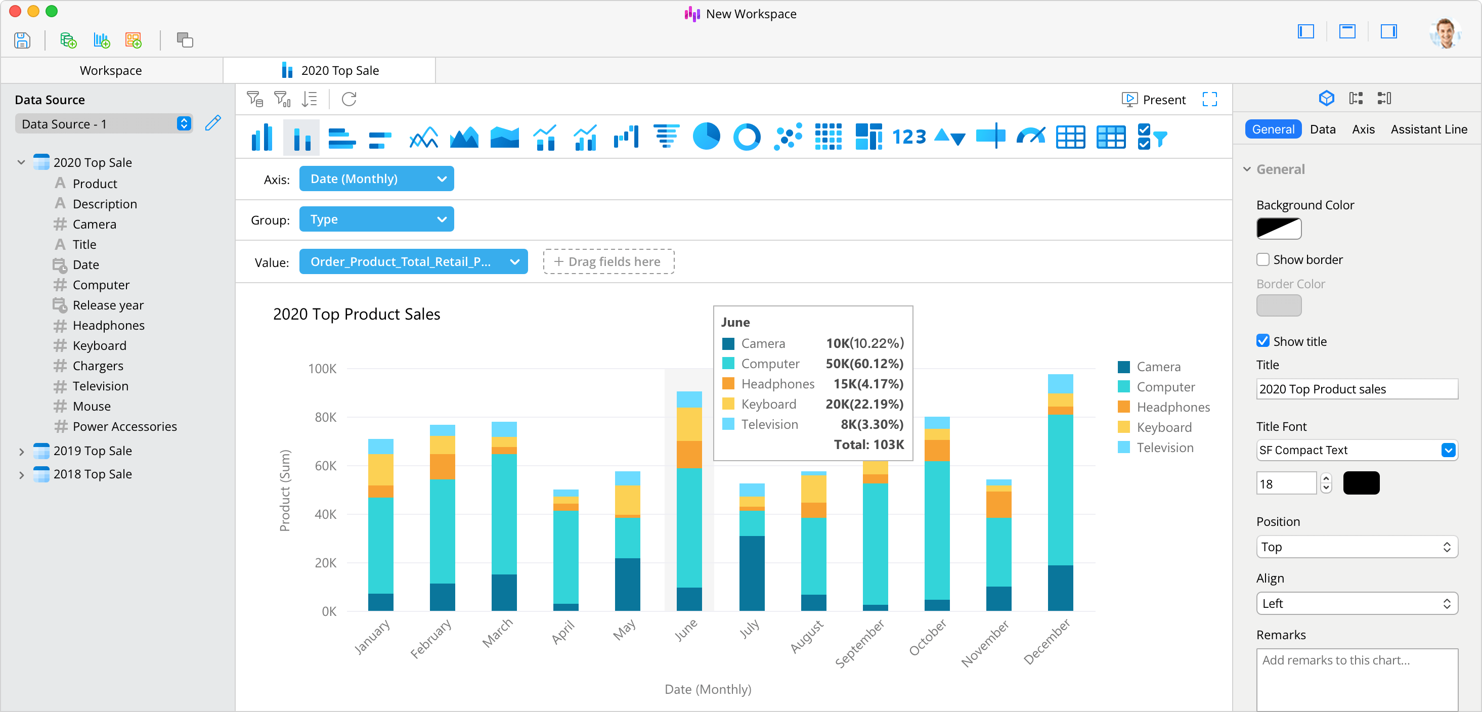 Navicat BI 2.1.9 screenshot