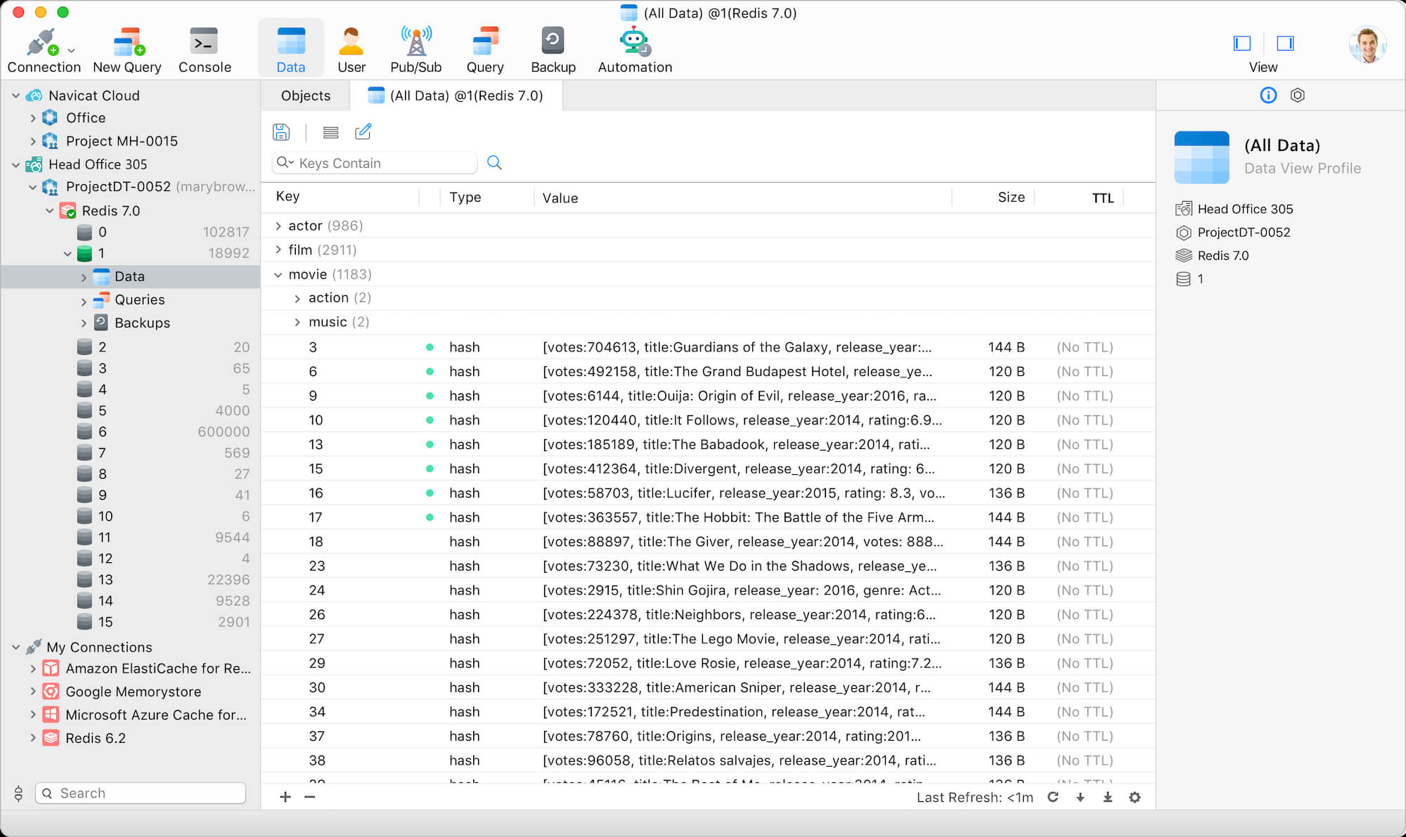 Navicat for Redis 16.3.7 screenshot