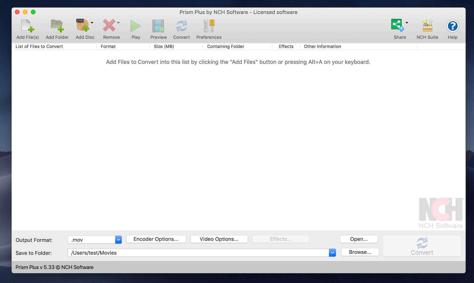Prism Plus 7.10 screenshot