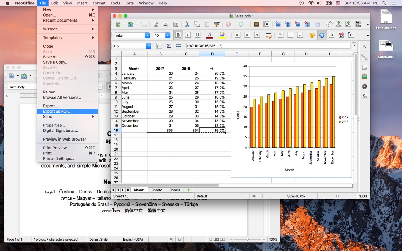 NeoOffice 2017.9 – Mac-tailored, OpenOffice-based productivity suite. screenshot