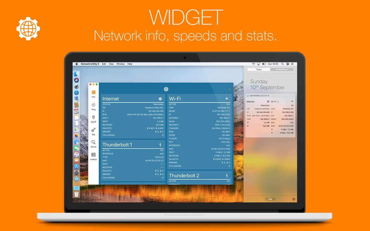 Network Utility X 6.1.1 – Find out your network information. screenshot
