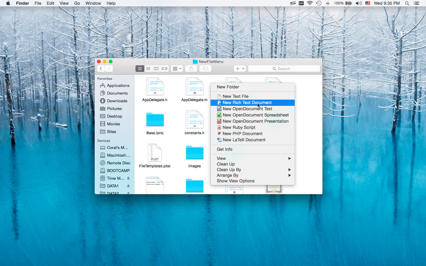 New File Menu 1.6 screenshot