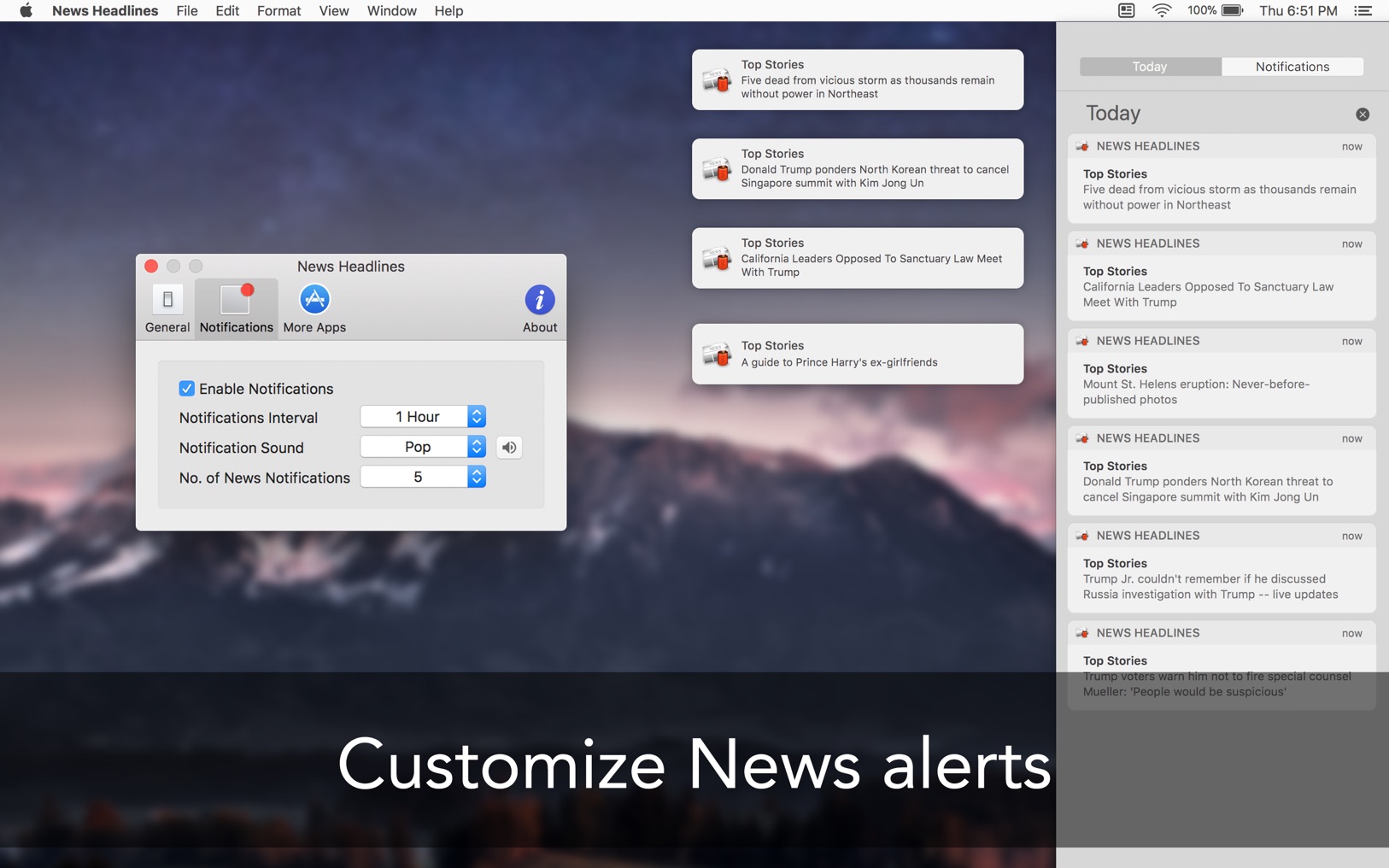 News Headlines: App for Google 4.4 screenshot