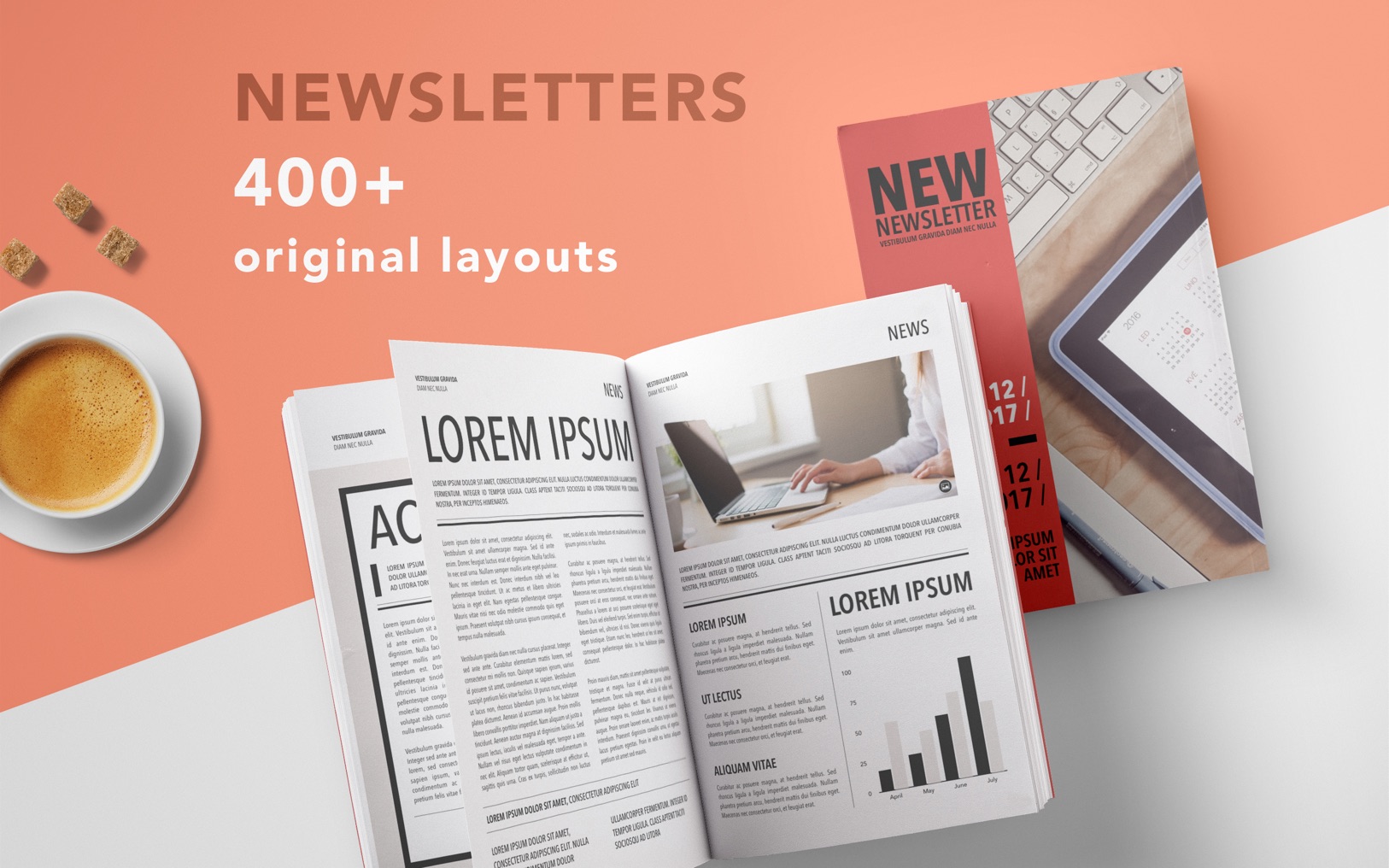Newsletter Templates – DesiGN 2.0.1 – Creative Newsletters for Pages. screenshot