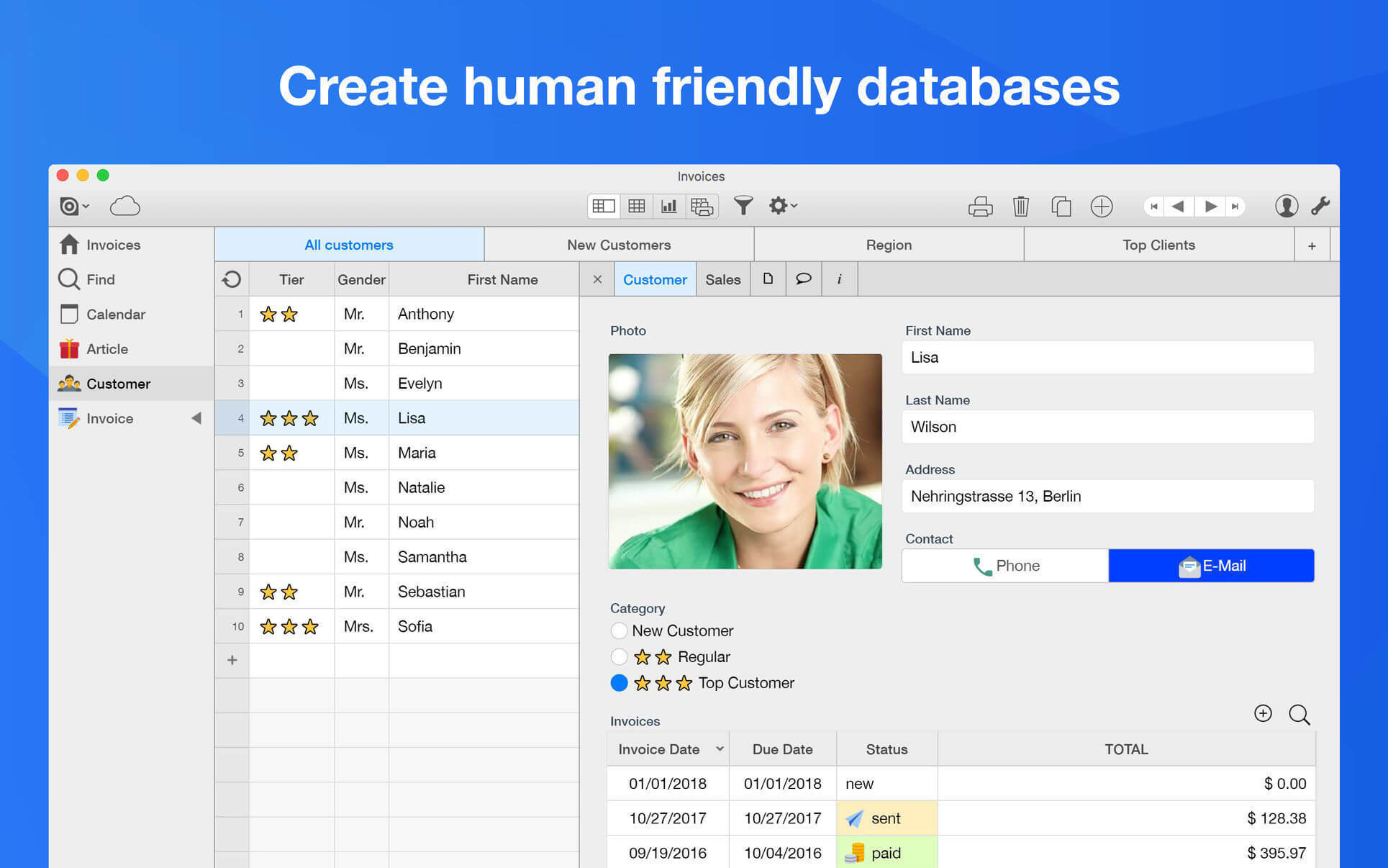 Ninox Database 2.5.8 screenshot
