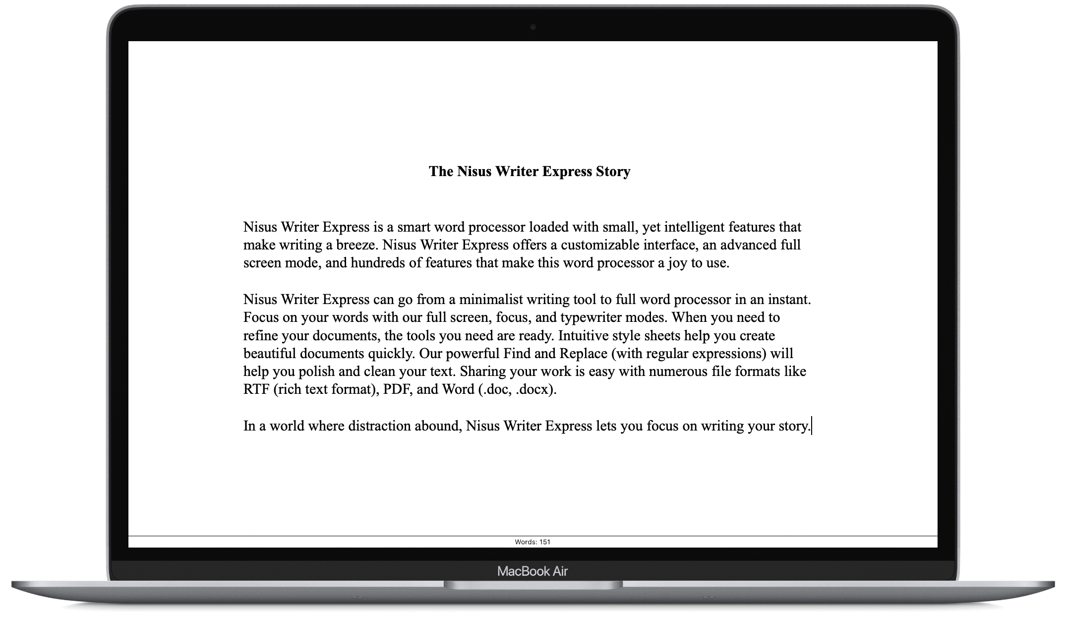 Nisus Writer Express 4.4 screenshot