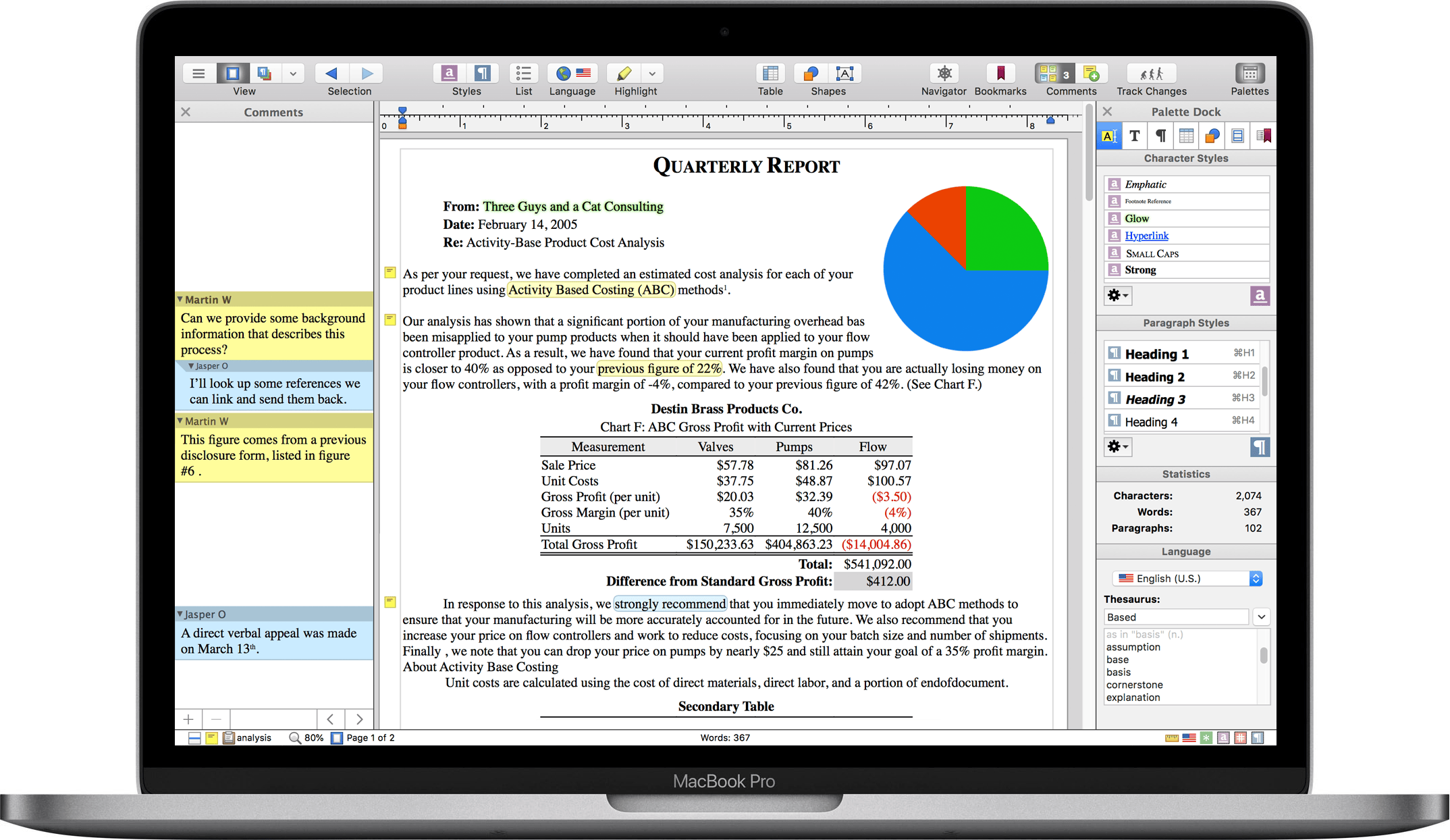 Nisus Writer Pro 3.4.1 screenshot