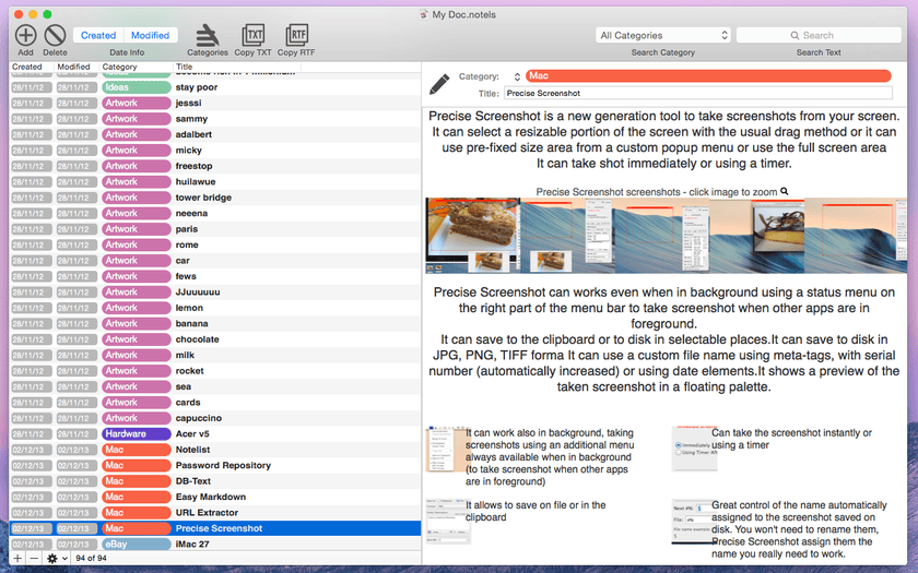 NoteList 4.3.4 screenshot