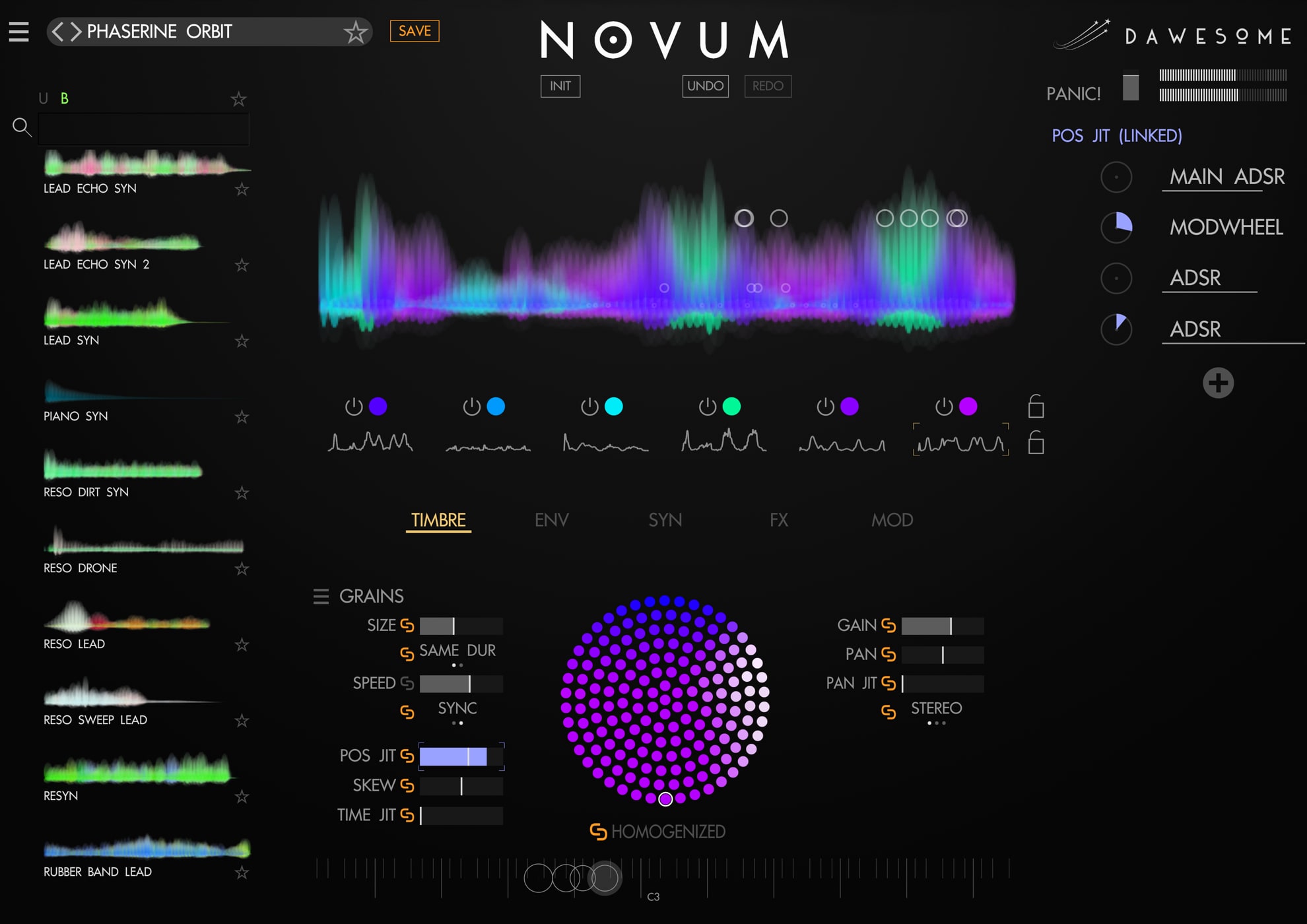 Tracktion Software Dawesome Novum 1.08 screenshot