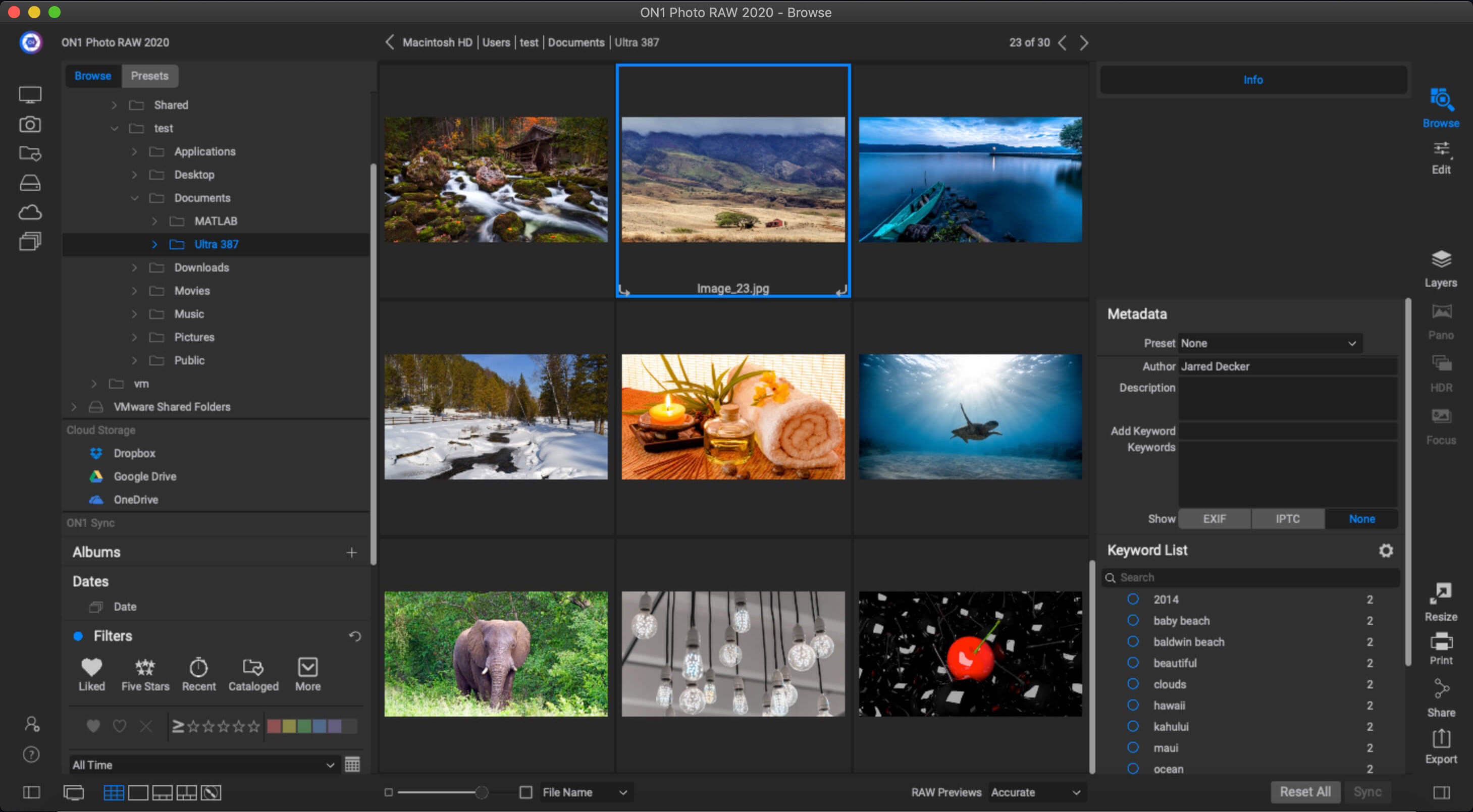 ON1 Photo Editing Software 2020 (update 11.07) screenshot