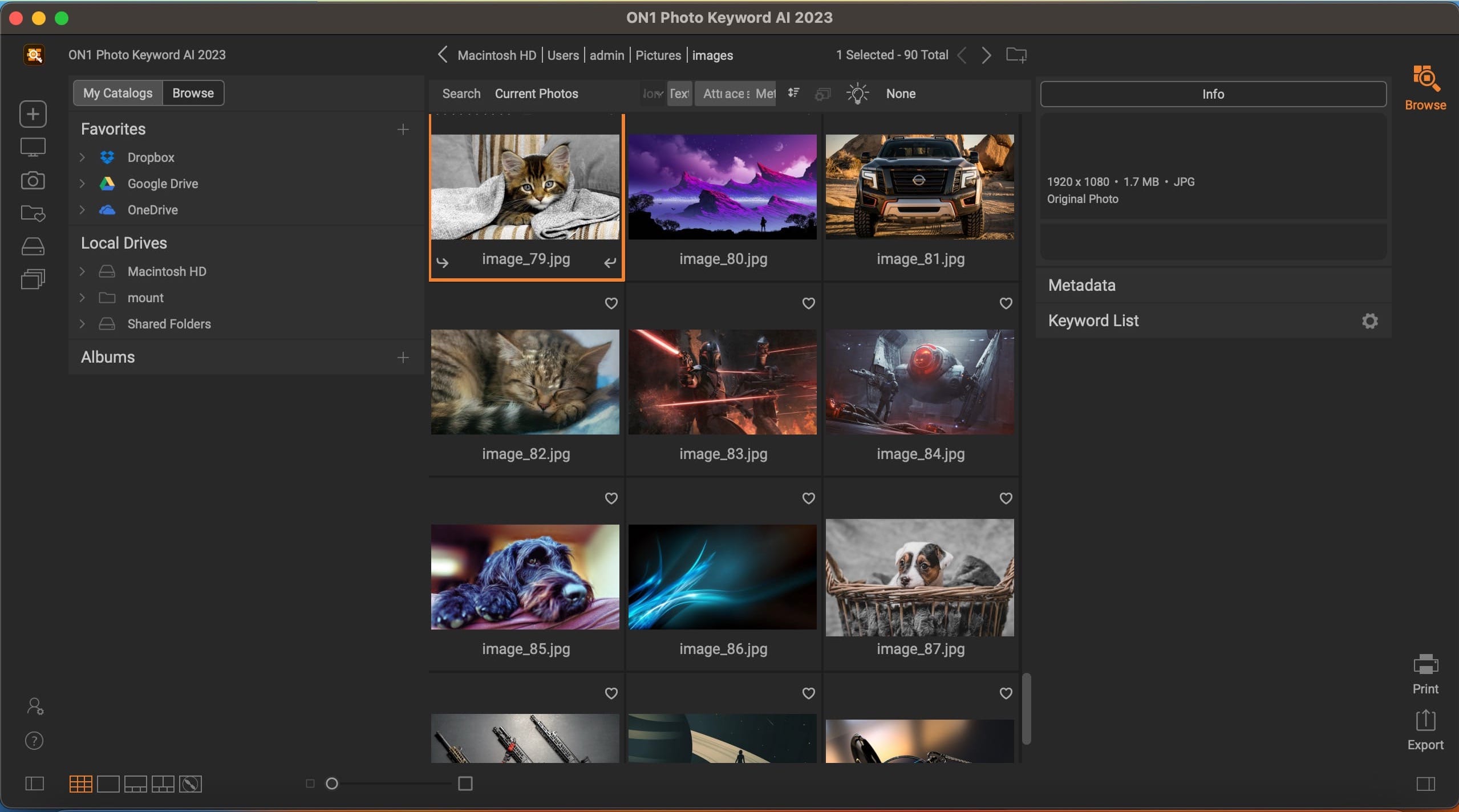 ON1 Photo Keyword AI 2023.5 v17.5.1.14079 screenshot