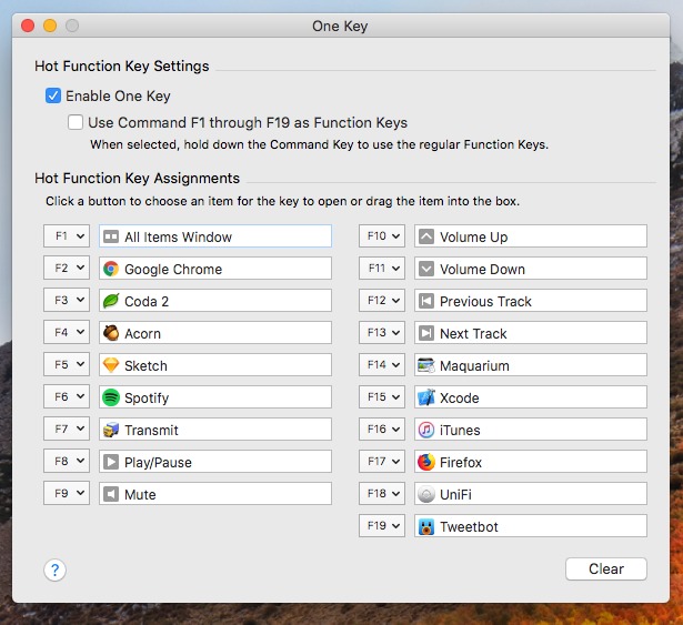 One Key 2.0 screenshot