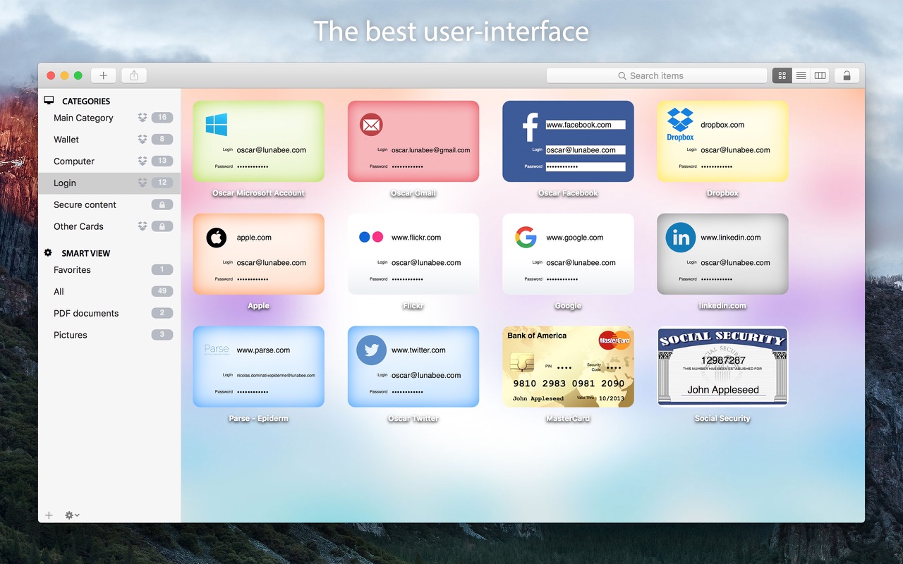 oneSafe 2.4.0 screenshot