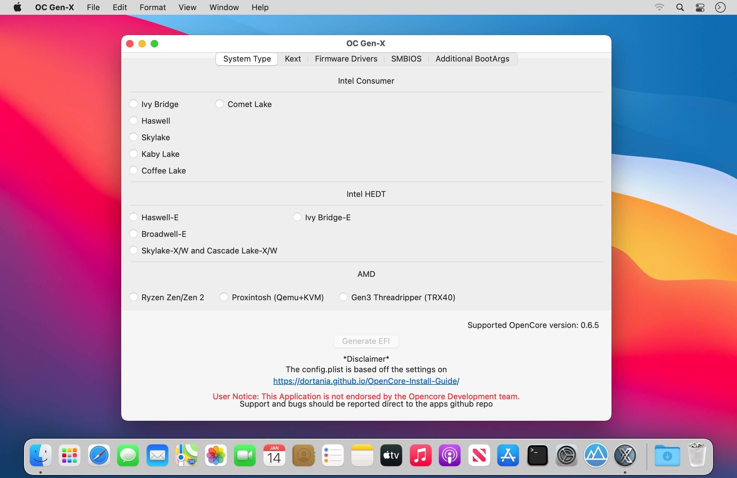 OpenCore Gen-X 3.3.1 screenshot
