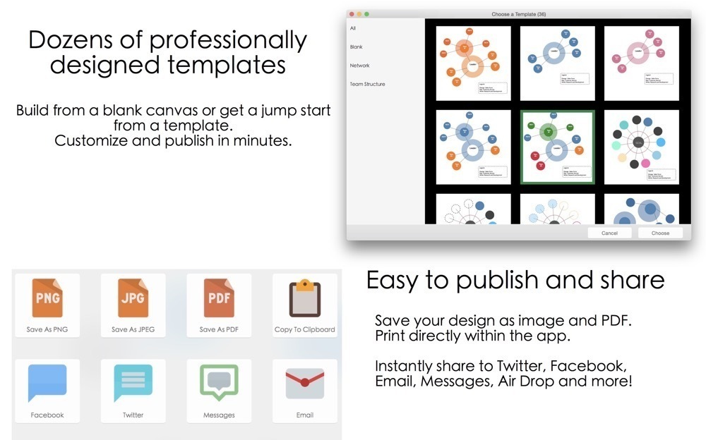 Org Chart Designer Pro 2.27 – Drag-and-drop designer for org charts and network diagrams. screenshot
