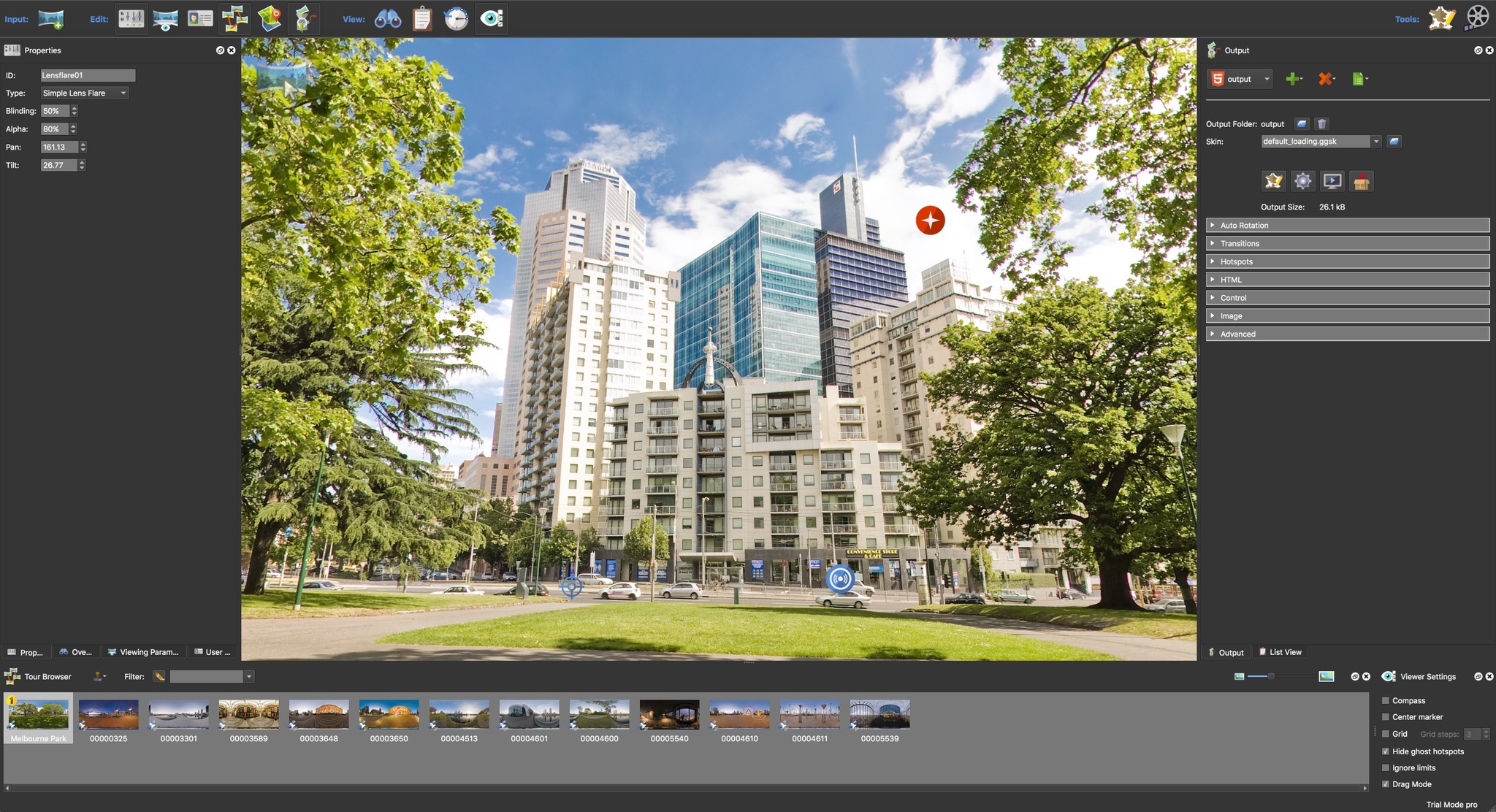 Pano2VR Pro 5.2.4 – Converts panoramic images into HTML5, Flash, or QTVR. screenshot