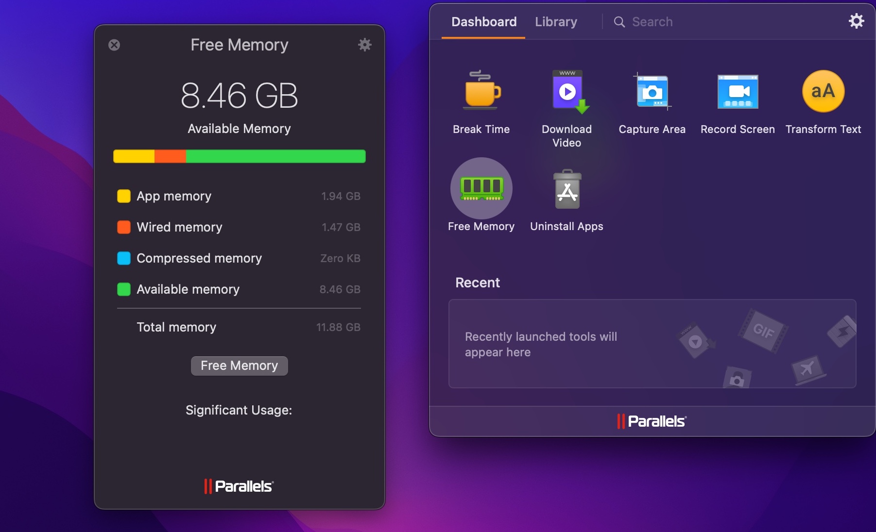Parallels Toolbox Business Edition 6.7.0 screenshot