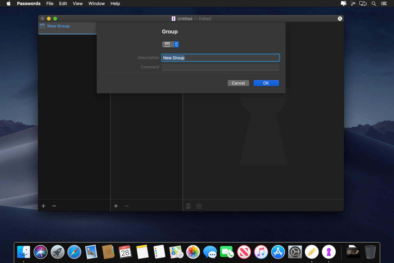 Passwords 1.6 screenshot