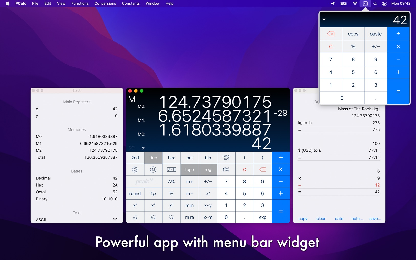 PCalc 4.11.5 screenshot