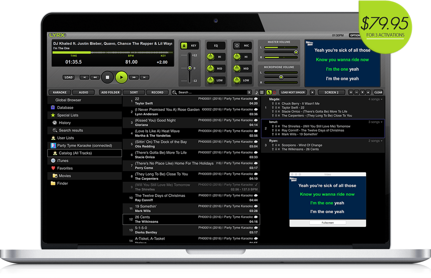 PCDJ LYRX 1.10.3 screenshot