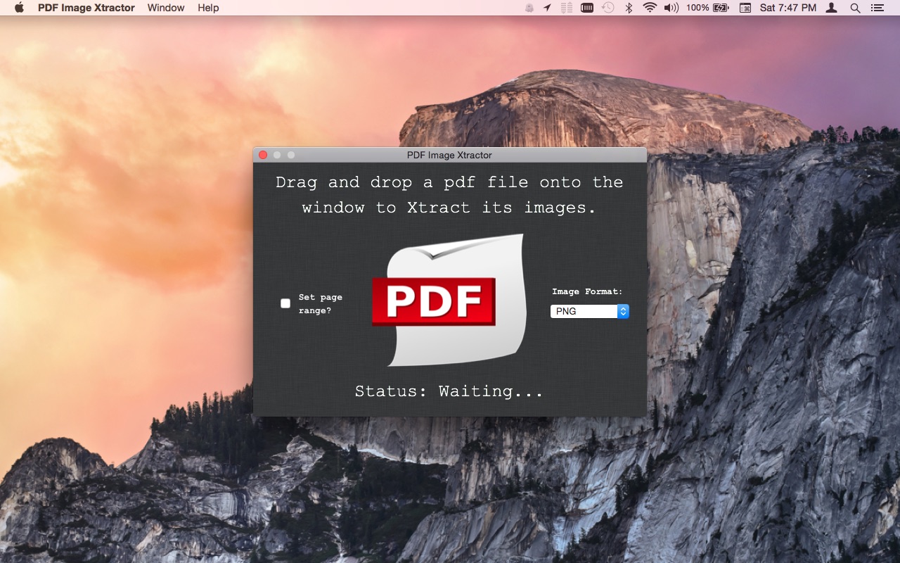 PDF Image Xtractor 1.3.7 CR2 screenshot