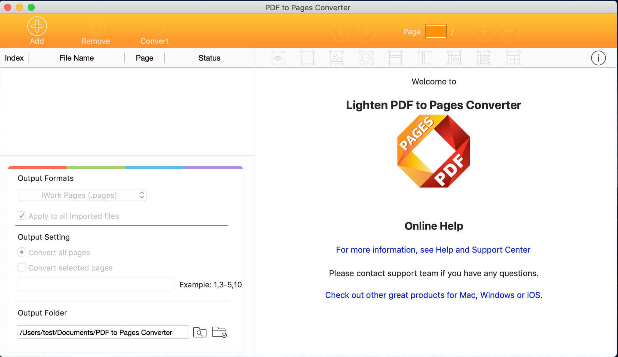 PDF to Pages Converter 6.2.1 fix screenshot