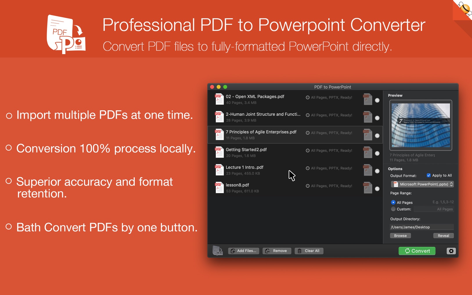 Flyingbee PDF to PowerPoint 10.3.6 screenshot