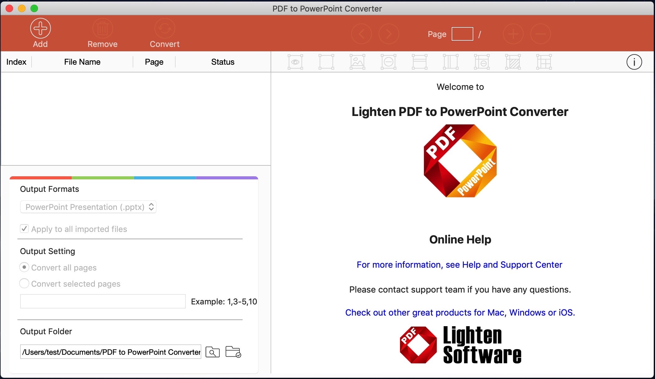 PDF to PowerPoint Converter 6.2.1 screenshot
