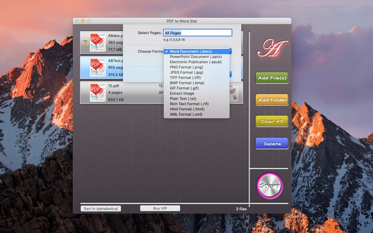 PDF to Word&Document Converter 6.3.2 screenshot