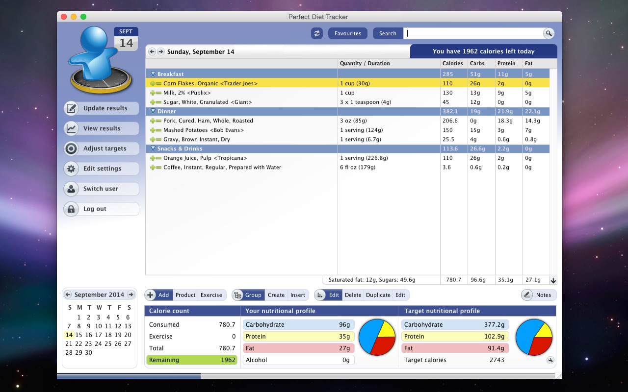 Perfect Diet Tracker 3.10.3 – Lose weight through diet monitoring. screenshot