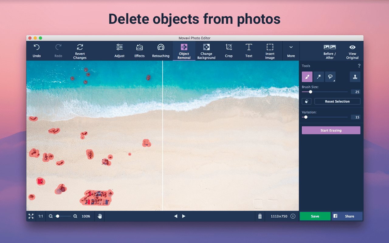 Photo Editor Movavi 5.6 – Image editor. screenshot