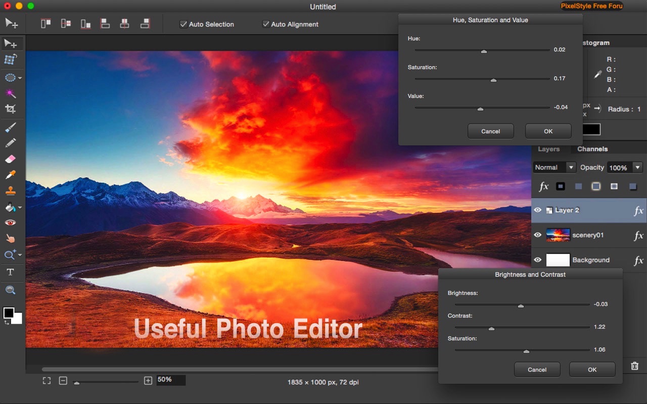 Pixelstyle Photo Editor 4.5.1 screenshot