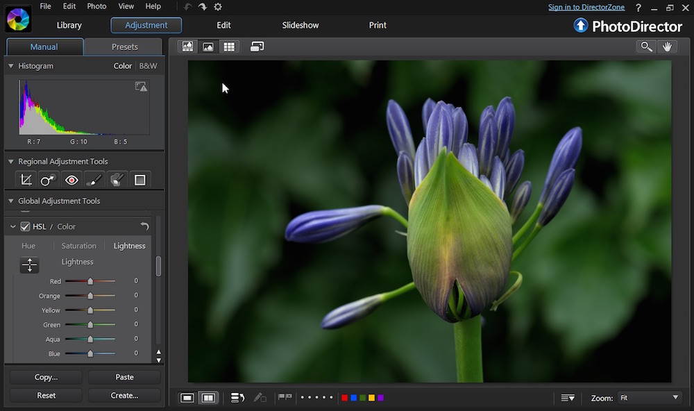PhotoDirector Ultra 10.0 – Adjust and edit photos in one application. screenshot
